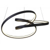 PENDENTE ZIG PRETO (C)57CM (L)47CM (A)26CM 1X35W 3000K 1800LM - TP001B