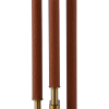 BASE PARA ABAJUR VENETO DOURADO E MARROM (D)17CM (A)58.5CM 1XE27 40W - MI009