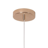 Pendente Media Luna Cobre e Transparente LED 6W - HM003E