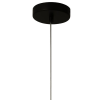 Pendente Media Luna Preto e Transparente (d)12cm (a)13.5cm 1x6w 3000k 300lm - HM003B