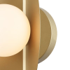 ARANDELA CACAU DOURADO E BRANCO (C)14CM (L)15CM (A)25CM 1XG9 25W - HL009
