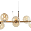 PENDENTE ABAPORU BRONZE E CHAMPAGNE (C)34CM (L)110CM (A)28CM 8XG9 200W - HL004G