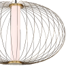 PENDENTE LANTERNA DOURADO E BRANCO (D)50CM (A)32CM 1X16W 3000K 800LM - HC010
