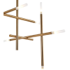 PENDENTE MALAGUETA DOURADO E BRANCO (D)93CM (A)100CM 8XG9 80W - GR001