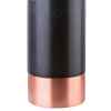 BASE PARA ABAJUR MARMO COBRE E PRETO (D)12CM (A)39CM 1XE27 40W - GL001EB