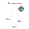PENDENTE TEC BRANCO (C)60CM (L)30CM (A)2CM 1X32W 3000K 1810LM - GD015W