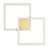 ARANDELA / PLAFON TEC DOURADO (C)41CM (L)41CM (A)4CM 1X45W 3000K 2450LM - GD010G