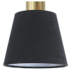 PENDENTE PIPE DOURADO E PRETO (D)12CM (A)19.5CM 1XE14 40W - ME001