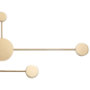 ARANDELA ELO DOURADO (C)89CM (L)74CM (A)6CM 3X5W + 3X3W 3000K 1200LM - DY003