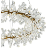 PENDENTE FLORA DOURADO E TRANSPARENTE (D)60CM (A)18CM 18XG4 54W - DY001S