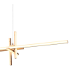 PENDENTE TOM DOURADO E BRANCO (C)21CM (L)106CM (A)26CM 1X38W 3000K 1900LM - LR001
