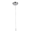 PENDENTE ORGANIKA CROMADO E TRANSPARENTE (D)13.5CM (A)65CM 1XE14 40W - KB001C