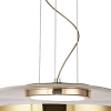 PENDENTE OTTO DOURADO E TRANSPARENTE (D)31.5CM (A)11CM 1X15W 3000K 750LM - JO007G