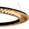 PENDENTE ORBIT CROMADO E TRANSPARENTE (D)62CM (A)3.5CM 1X30W 3000K 1650LM - ID009C