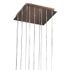 PENDENTE DROP CROMADO E TRANSPARENTE (C)31CM (L)31CM (A)21CM 9XG4 180W - HO1370B
