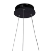 PENDENTE NODO PRETO (D)50CM (A)15CM 1X36W 3000K 1188LM LED