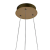 PENDENTE ATOM DOURADO (D)63CM (A)15CM 1X36W 3000K 1188LM LED