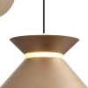 ARANDELA CORDEL PALE GOLD (C)22CM (L)15CM (A)13CM 5W + 1W 2700K 300LM - CD009
