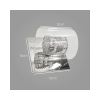 ARANDELA RAVEL CROMADO E TRANSPARENTE (C)15CM (L)13CM (A)13CM 1XG9 40W - HO110A