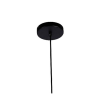 PENDENTE BOT PRETO E DOURADO (D)20CM (A)35CM  1X40W   E27