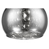 PENDENTE SOHO CROMADO E TRANSPARENTE (D)16CM (A)13CM 1XG9 25W - HO7613