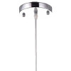 PENDENTE / PLAFON SOHO CROMADO E TRANSPARENTE E COBRE (D)22CM (A)12CM 1XG9 25W - PD007CO