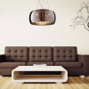 PENDENTE / PLAFON SOHO CROMADO E TRANSPARENTE (D)60CM (A)28CM 9XG9 225W - PD006CR