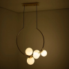 PENDENTE NERO DOURADO E BRANCO (C)60CM (L)30CM (A)69CM 5XG9 50W - MM002G