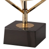 BASE PARA ABAJUR VENETO DOURADO E PRETO (D)22.5CM (A)50CM 1XE27 40W - MI012