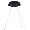 PENDENTE ZIG PRETO (C)88CM (L)32CM (A)22CM 1X35W 3000K 1800LM - TP002B