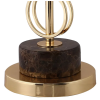 BASE PARA ABAJUR VENETO DOURADO E MARROM (D)18CM (A)57.5CM 1XE27 40W - MI005