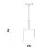 PENDENTE BOT PRETO E DOURADO (D)20CM (A)35CM  1X40W   E27