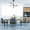 PENDENTE IPANEMA PRETO (D)68CM (A)139CM 4XE27 160W - RM003B