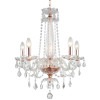 PENDENTE TYENE ROSE GOLD E TRANSPARENTE (D)54CM (A)63CM 5XE14 200W - JF305