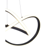 PENDENTE FLUIRE PRETO (C)58CM (L)55CM (A)24CM 1X30W 3000K 1500LM - SB001B