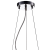 PENDENTE / PLAFON SOHO CROMADO TRANSPARENTE E AMBAR (D)40CM (A)23CM 5XG9 125W - PD002AM
