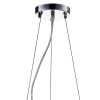 PENDENTE / PLAFON SOHO CROMADO E TRANSPARENTE (D)50CM (A)28CM 6XG9 150W - PD001CR