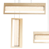 PENDENTE GLITTER DOURADO E TRANSPARENTE (C)85CM (L)16CM (A)71CM 1X40W 3000K - HC009L