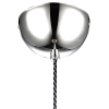 PENDENTE EGEO CROMADO E TRANSPARENTE (D)18CM (A)29CM 1X5W 3000K - HO122