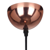 PENDENTE COPPER COBRE E PRETO (D)28CM (A)41CM 1XE27 40W - XN003