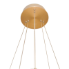 PENDENTE CIRCOLO FRENCH GOLD E BRANCO (D)60CM 1X43,2W 3000K 2160LM - BB022