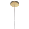 PENDENTE BOSSA NOVA DOURADO E BRANCO (D)12CM (A)90CM 1X20W 3000K 1000LM - OC006