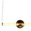 PENDENTE BOSSA NOVA DOURADO E BRANCO (D)12CM (L)90CM (A)60CM 20W + 7W 3000K 1350LM - OC007