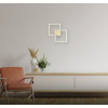 ARANDELA / PLAFON TEC DOURADO (C)41CM (L)41CM (A)4CM 1X45W 3000K 2450LM - GD010G