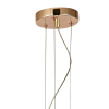 PENDENTE OTTO DOURADO E TRANSPARENTE (D)31.5CM (A)11CM 1X15W 3000K 750LM - JO007G