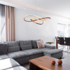 PENDENTE ATOM ROSE GOLD (D)63CM (A)15CM 1X36W 3000K 1188LM LED