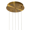 PENDENTE VITA BRONZE E TRANSPARENTE (D)28CM (A)51CM 5X4W 3000K 1000LM - HM005M