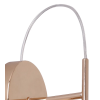 ARANDELA MEDIA LUNA DOURADO E TRANSPARENTE (C)18CM (L)12CM (A)27.5CM 1X6W 3000K 300LM - HM004
