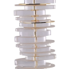 BASE PARA ABAJUR VENETO DOURADO E TRANSPARENTE (C)25CM (L)13CM (A)53CM 1XE27 40W - MI011