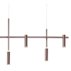 PENDENTE ARCHI BRONZE (C)174CM (L)16CM (A)70CM 7X7W 3000K 3640LM - CD001M